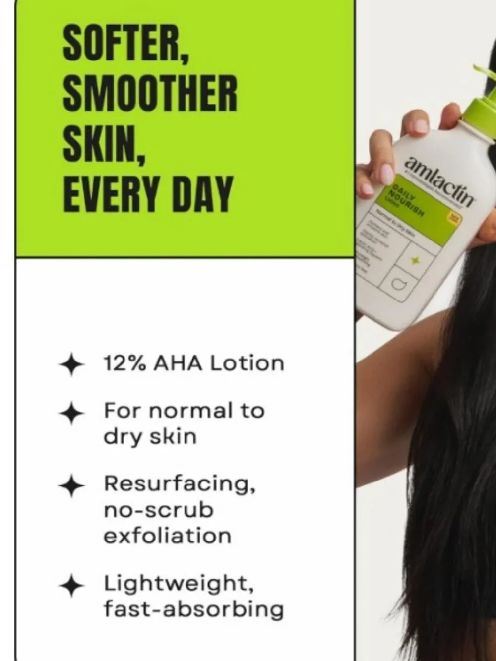 Amlactin Daily Nourish Lotion for Normal to Dry Skin Dermatologist Recommended